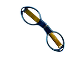 Tesoura Abduzido Flip Metal s/ Ponta - Blue/Gold