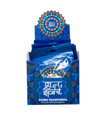 Filtro P/ Cigarro Guru Spirit Tradicional 6x15mm (Display c/ 10un)