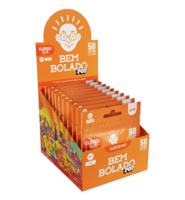 Filtro P/ Cigarro Bem Bolado Clássico 6mm Bag c/ 50un - Display c/ 10un