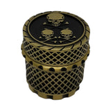 Dichavador Metal 4 partes Caveira/Erva TX0027 - TX0028