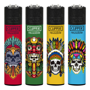 Isqueiro Clipper Maxi Dark Heaven 3 (Display c/ 24un)