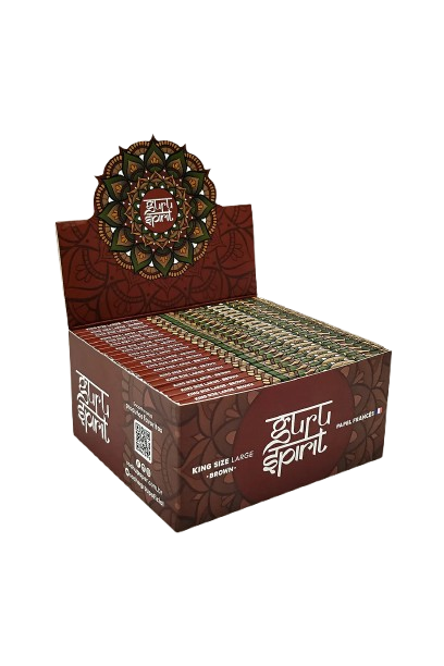 Seda de Papel Guru Spirit KS Large Brown - Display c/ 40 unidades