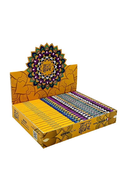 Seda de Papel Guru Spirit Longa Slim - Display c/ 20 unidades
