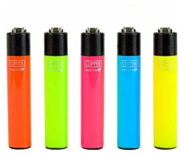 Isqueiro Clipper Maxi Neon (Display c/ 48un)