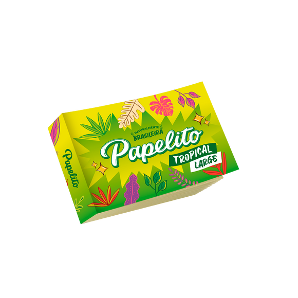 Piteira De Papel Papelito Tropical Large - Unidade