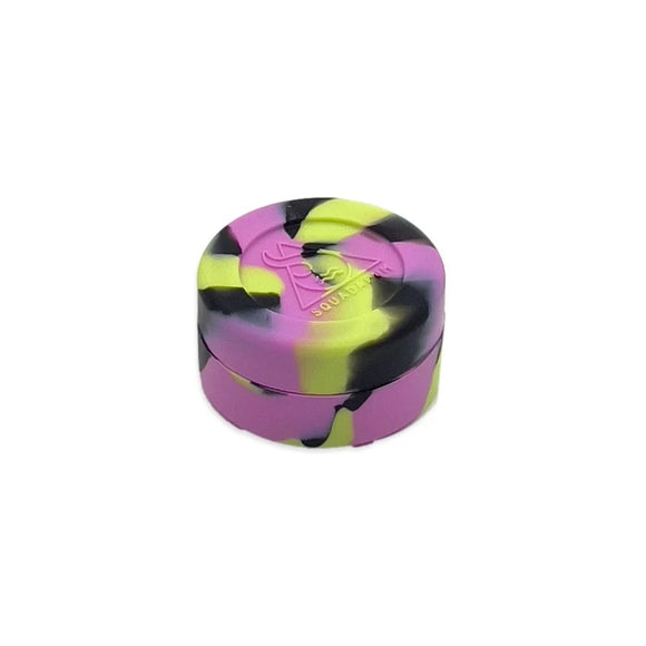 Container de Silicone Médio Squadafum 10ml - Rosa/Verde/Preto