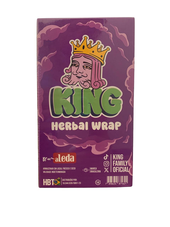 King Herbal Wrap Uva - Display com 25 unid.