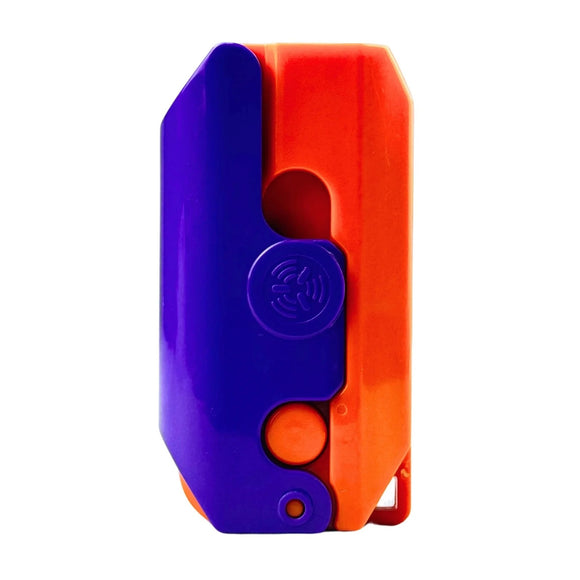 Isqueiro Maçarico Booster Flip Flop Roxo/Laranja