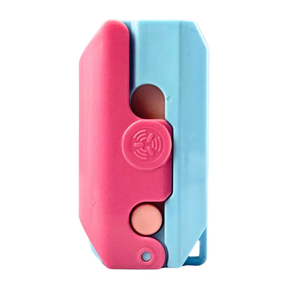 Isqueiro Maçarico Booster Flip Flop Rosa/Azul