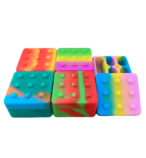 Container de Silicone Lego c/ 5 Divisórias Moon - CORES SORTIDAS