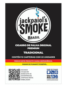 Palheiro Jack Paiols Tradicional - Display c/ 10 maços