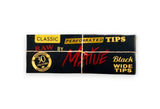 Piteira Raw Black Wide Tips By Matuê - Display com 50