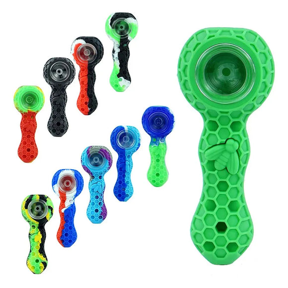 Cachimbo Pipe de Silicone c/ reservatório Abelha