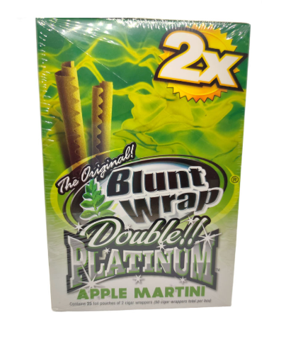 Blunt Wrap Double Platinum Apple Martini - Display c/ 25 unid