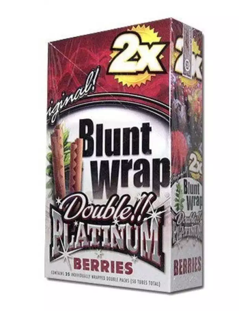 Blunt Wrap Double Platinum Berries - Display c/ 25 unid