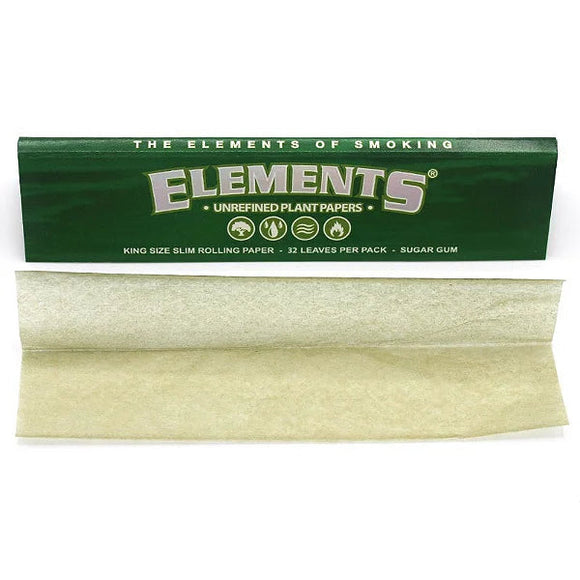 Seda Elements Green King Size Slim (Unidade)