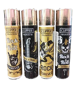 Isqueiro Clipper Maxi Dark Heaven 4 (Display c/ 24un)