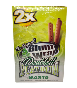 Blunt Wrap Double Platinum Mojito - Display c/ 25 unid