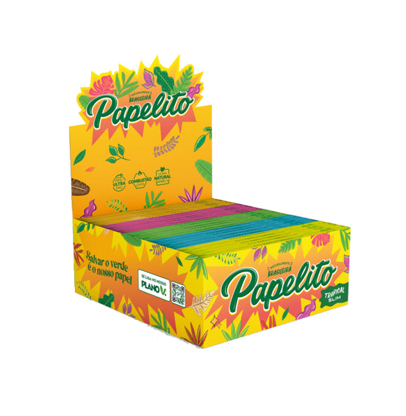 Seda Papelito Tropical Slim King Size - Display c/ 50