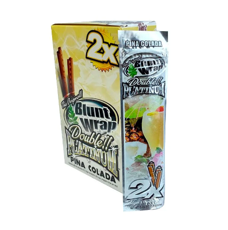 Blunt Wrap Double Platinum Pina Colada  - Display c/ 25 unid
