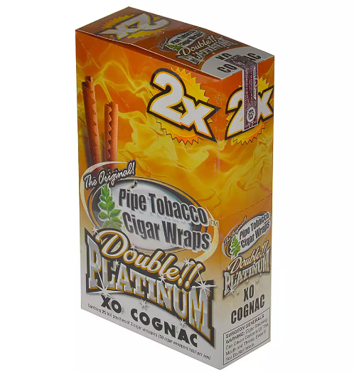 Blunt Wrap Double Platinum Xo Cognac - Display c/ 25 unid