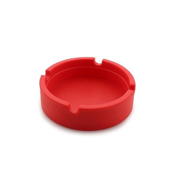 Cinzeiro Redondo de Silicone – Vermelho