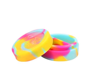 Container de Silicone Grande c/ Divisória Squadafum - Azul/Rosa/Amarelo