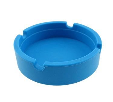 Cinzeiro Redondo de Silicone – Azul
