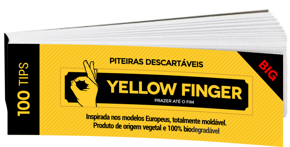 Piteira De Papel Yellow Finger Big (Unidade)