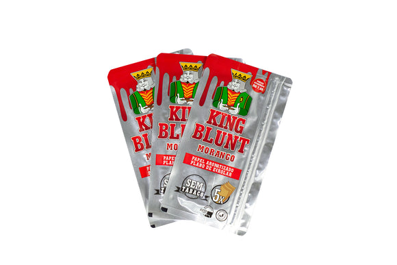 Blunt King Blunt Morango (Unidade c/ 5 folhas)