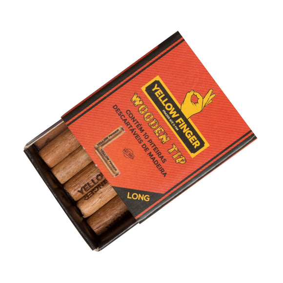 Piteira de Madeira Yellow Finger Long