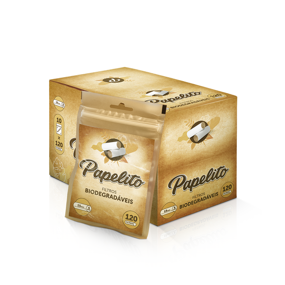 Filtro P/ Cigarro Papelito Bio 6mm - Display c/ 10un