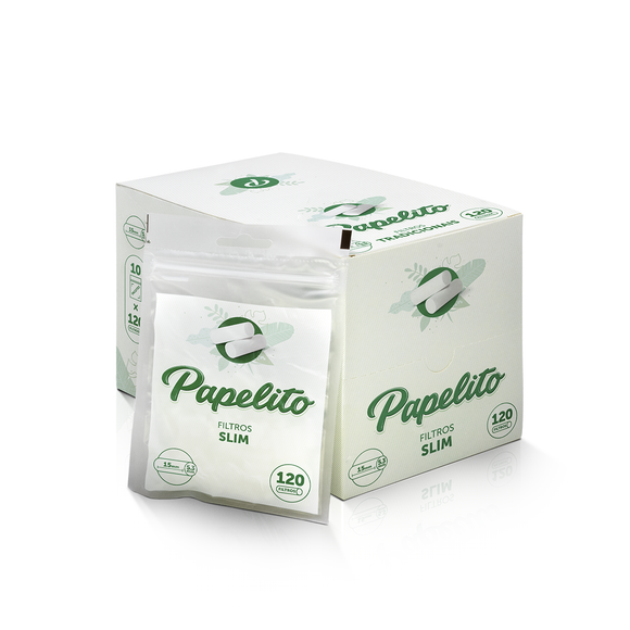 Filtro P/ Cigarro Papelito Slim 5,3mm - Display c/ 10un