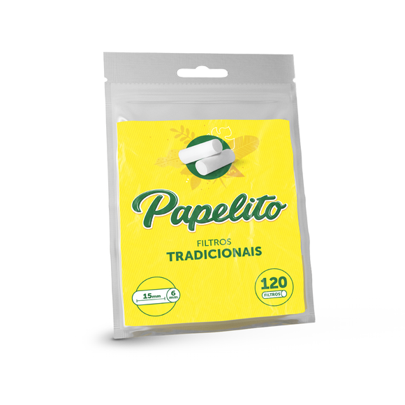 Filtro P/ Cigarro Papelito Tradicional 6mm (Bag com 120)
