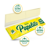 Seda Papelito Tradicional King Size c/ Piteira - Display c/ 24