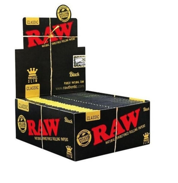 Seda Raw Classic Black King Size Slim - Display com 50