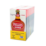 Charuto Phillies Titan Conhaque – Pack com 10 maços