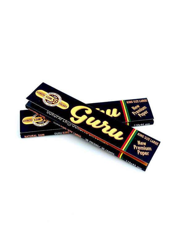 Seda de Papel Guru Black Large King Size (Unidade)