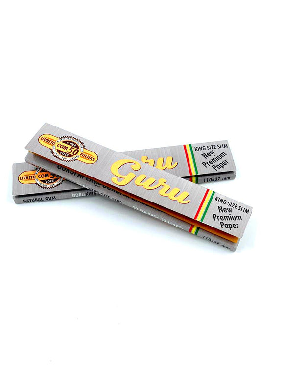 Seda de Papel Guru Silver Slim King Size - (Unidade)