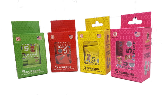 Telas De Metal HoneyPuff Para Bong, Cachimbo, Pipe. - Caixa C/ 40 pacotes