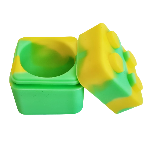 Container de Silicone Lego Mini Moon 3ml – Verde/Amarelo