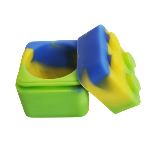 Container de Silicone Lego Mini Moon 3ml – Verde/Amarelo/Azul