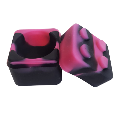 Container de Silicone Lego Mini Moon 3ml – Rosa/Preto