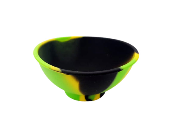 Cuia De Silicone - Preto/Verde/Amarelo