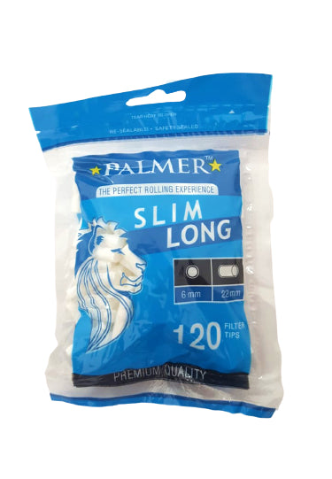 Filtro P/ Cigarro Palmer Slim Long 6mm (Bag com 120)