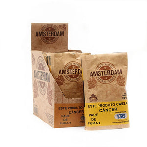 Tabaco Para Cigarro Amsterdam Orgânico - Display c/ 6 unid