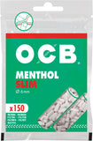 Filtro P/ Cigarro OCB Menthol Slim - Display com 10un