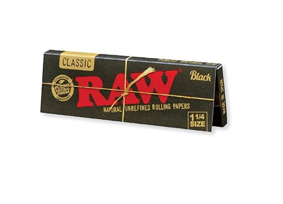 Seda Raw Black 1 1/4 – Unidade