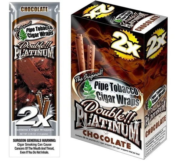 Blunt Wrap Double Platinum Chocolate (CX C/25)