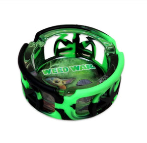 Cinzeiro De Vidro C/ Silicone Weed War V